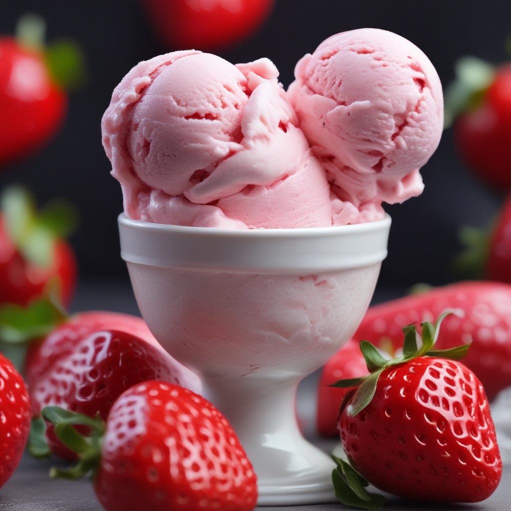 Strawberry ice cream